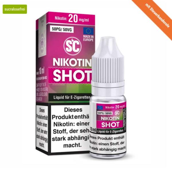 SC 10ml Nikotin Shot 20mg 50/50