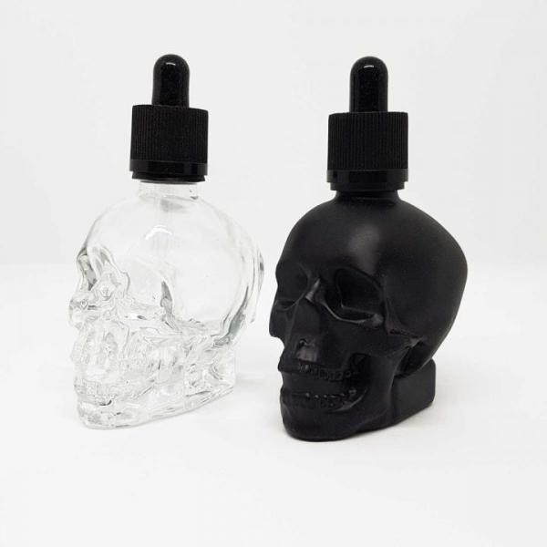 Skull 60ml Totenkopf Glassflasche mit Pipette