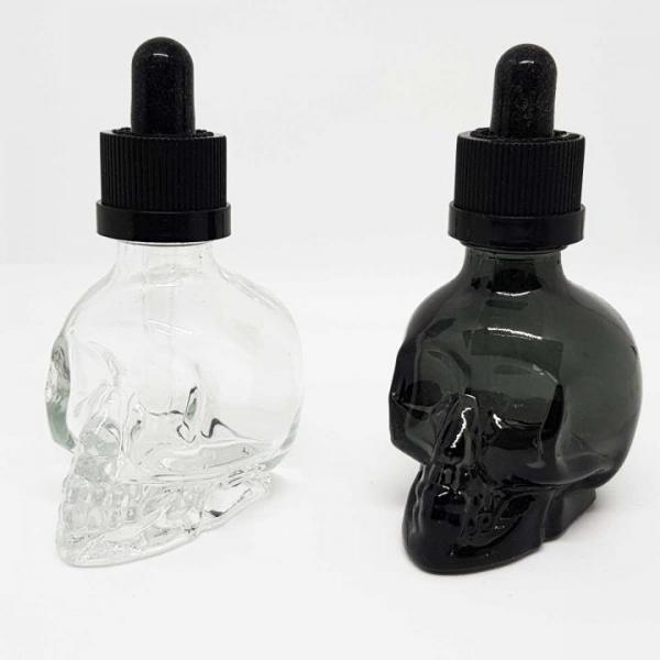 Skull 30ml Totenkopf Glassflasche mit Pipette