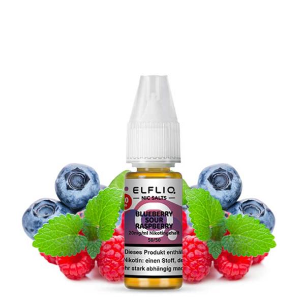 ELFBAR ELFLIQ Blueberry Sour Raspberry Nikotinsalz Liquid