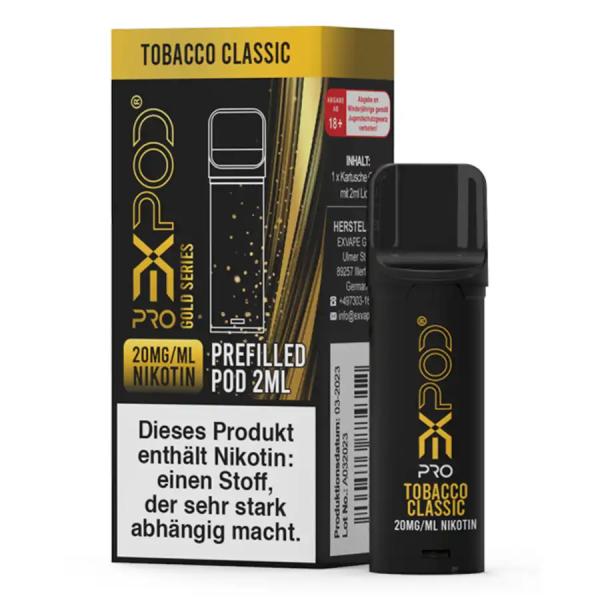 Expod Pro POD 20mg Gold Series Tobacco Classic