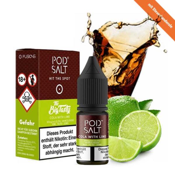 POD SALT- Cola with Lime 20mg salt 10ml Liquid